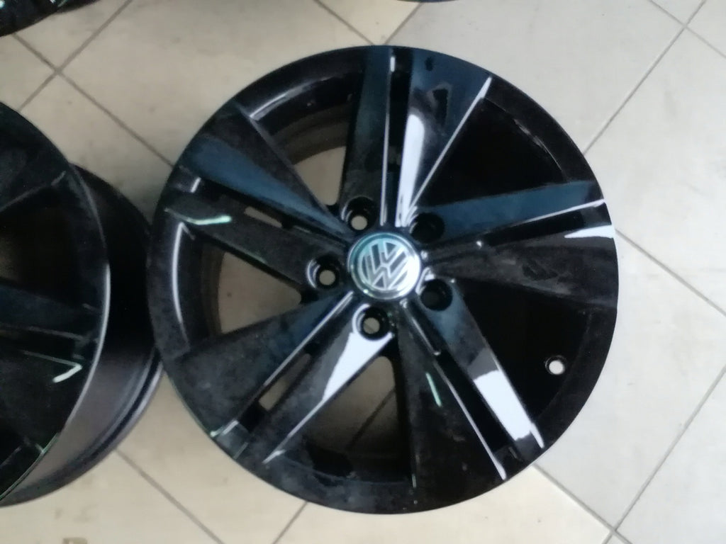 4x Alufelge 16 Zoll 7.0" 5x112 48ET Glanz Silber 5H0601025 VW Golf Rim Wheel FEL3022021578ai