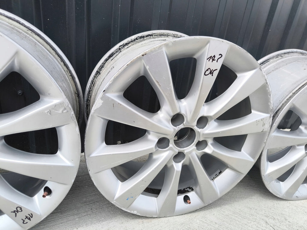 4x Alufelge 17 Zoll 8.0" 5x112 39ET Glanz Silber 4G0601025AG Audi A5 A4