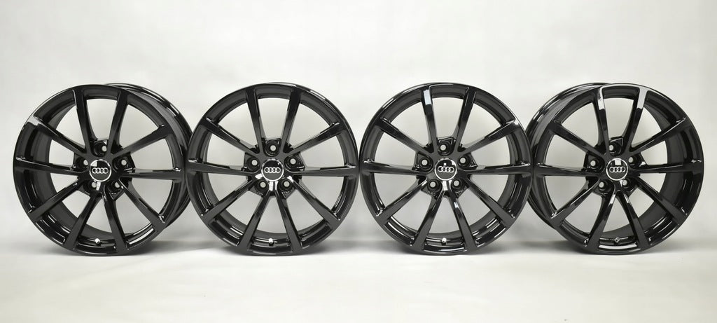 4x Alufelge 17 Zoll 7.5" 5x112 36ET Glanz Schwarz 4K0601025 Audi A6 Rim Wheel FEL8308501439hz