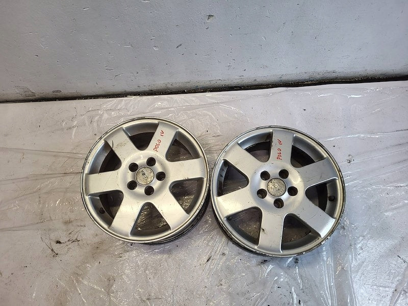 4x Alufelge 15 Zoll 7.0" 5x100 35ET Silber VW Golf I Polo Iv Rim Wheel FEL2746412276rc