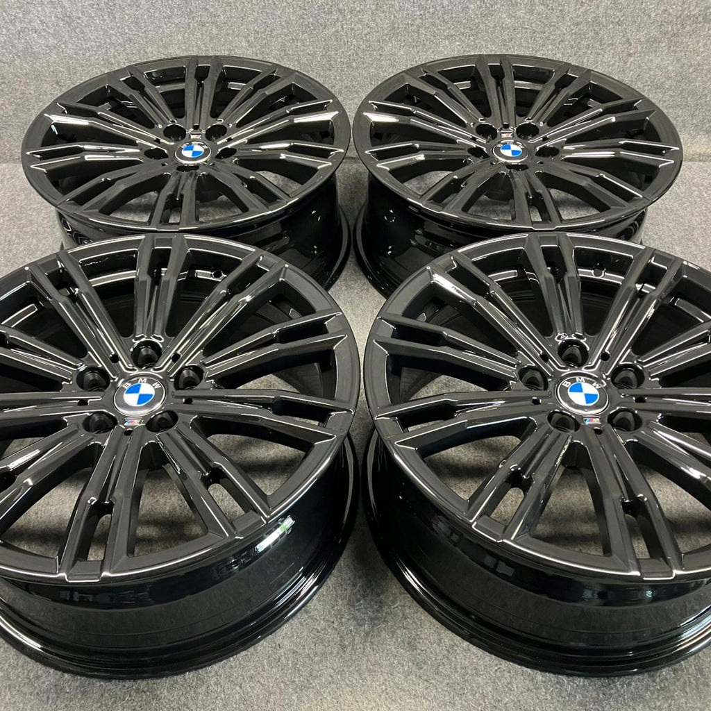 4x Alufelge 18 Zoll 7.5" 5x112 25ET Glanz Schwarz 8089890 BMW 3 G21 G20 FEL7057232901ap