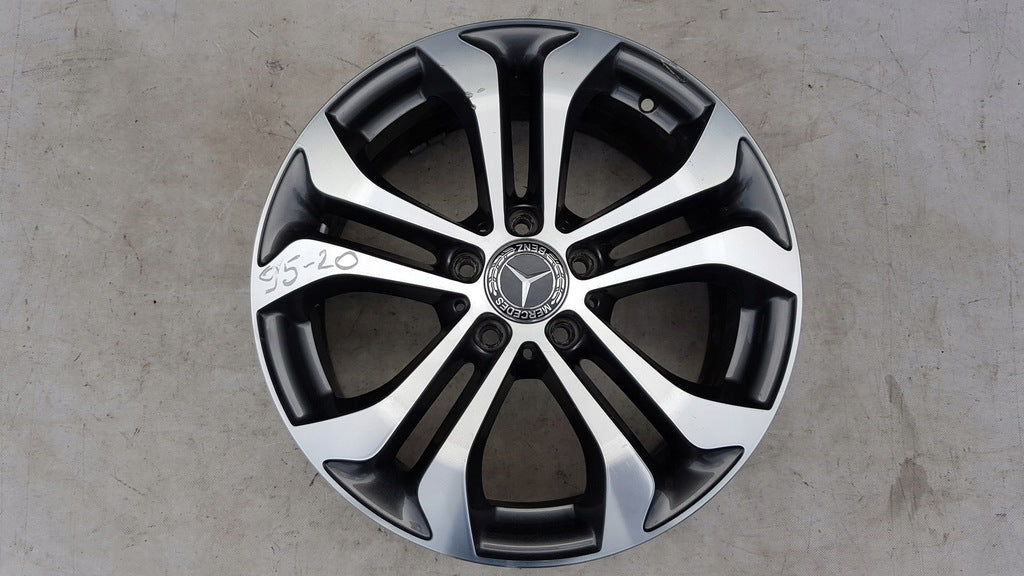 1x Alufelge 17 Zoll 7.5" 5x112 36ET Glanz Schwarz A2534010600 Mercedes-Benz Glc FEL4670724304qg