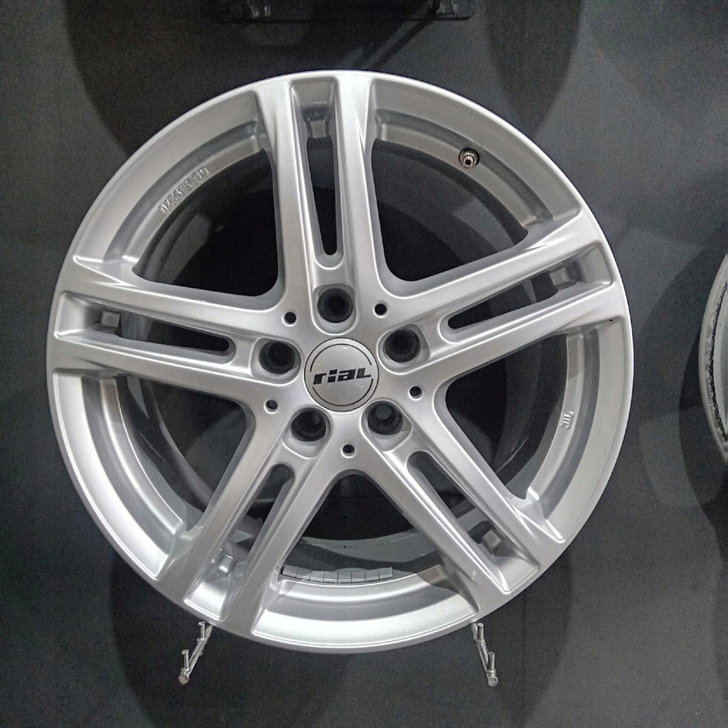 4x Alufelge 17 Zoll 7.5" 5x105 36ET Glanz Silber Audi A6 A8 Rim Wheel FEL9844900141ij
