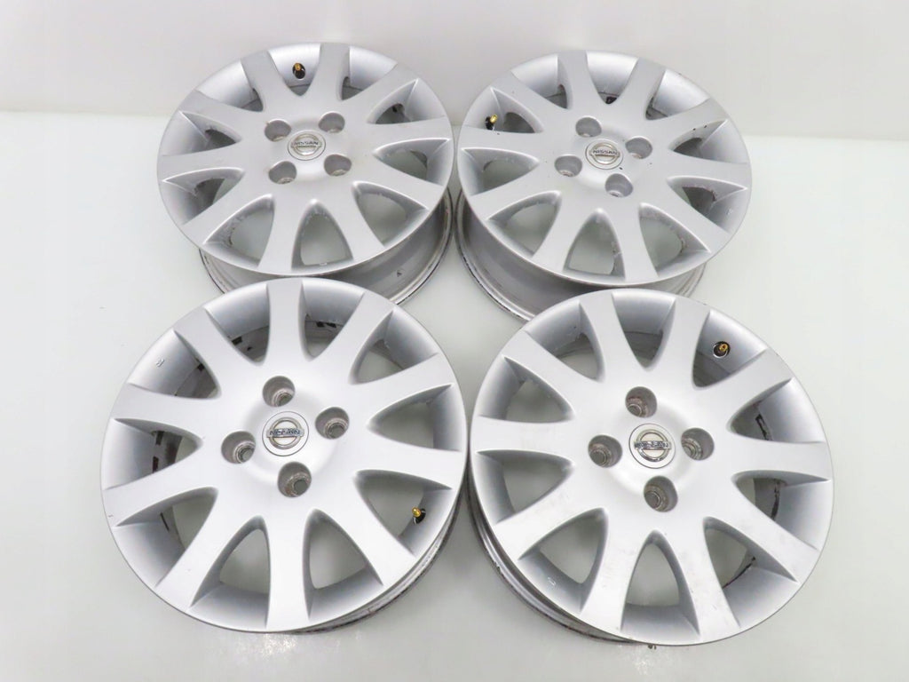 4x Alufelge 16 Zoll 6.0" 4x114.3 45ET Silber Nissan I Rim Wheel FEL6572200694vo