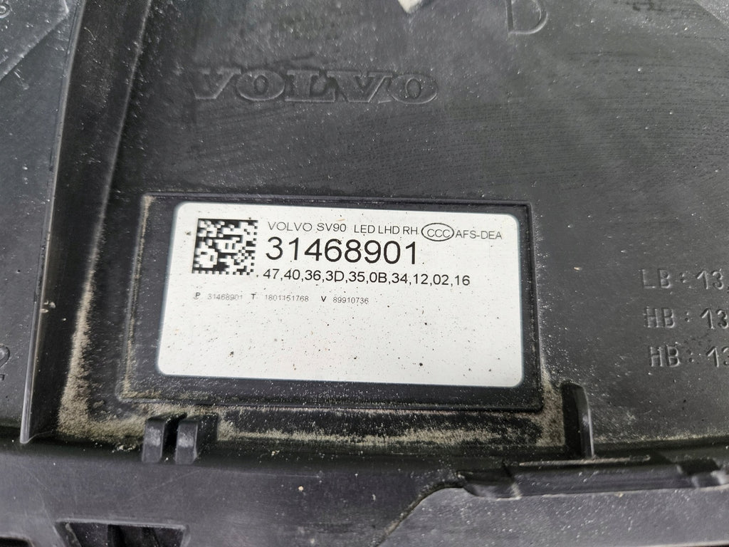 Frontscheinwerfer Volvo S90 V90 31468901 LED Rechts Scheinwerfer Headlight SCH7227256829aw
