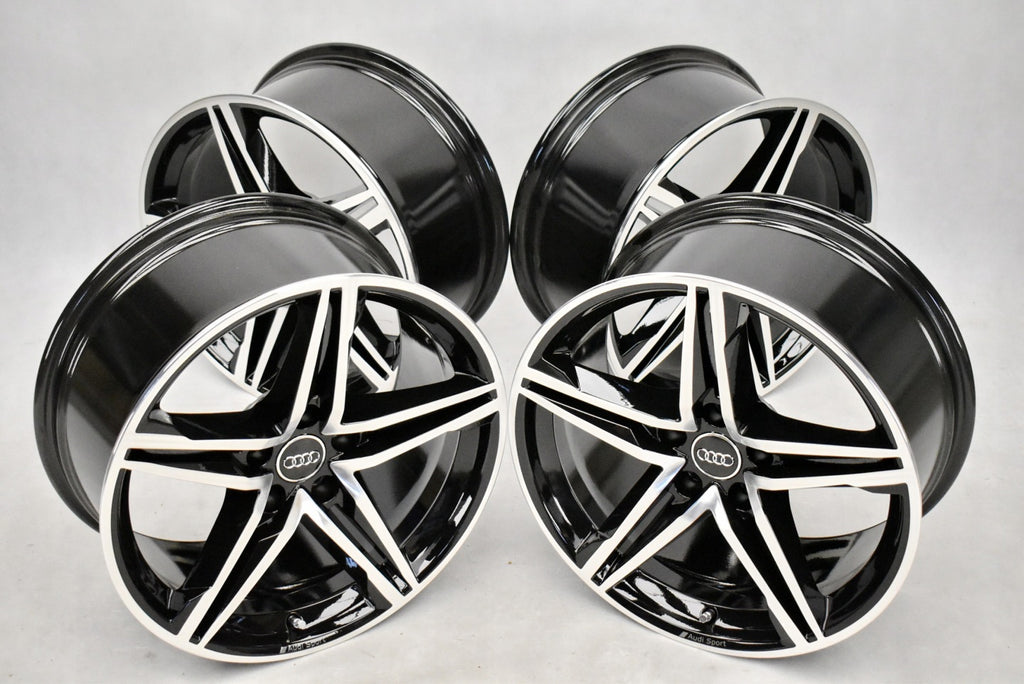 4x Alufelge 18 Zoll 8.5" 5x112 29ET Glanz Silber 8W0601025 Audi Rim Wheel FEL3682059682wl