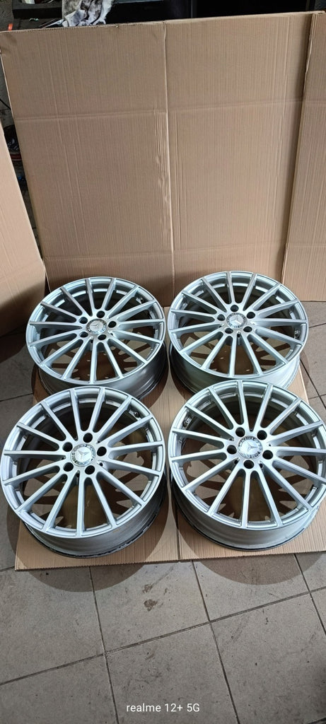 4x Alufelge 18 Zoll 6.5" 5x112 38ET Glanz Silber A1564011900 Mercedes-Benz Gla FEL4957512179fb