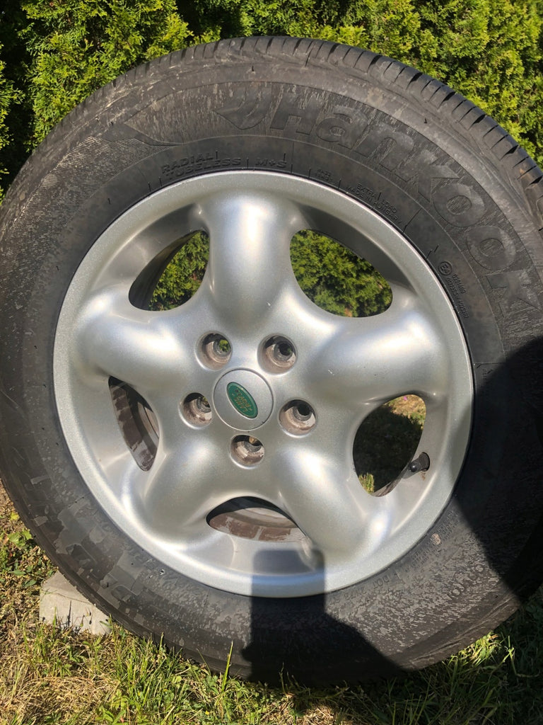4x Alufelge 16 Zoll 6.0" 5x114.3 46ET Glanz Silber Land Rover I Freelander FEL8515259862sv