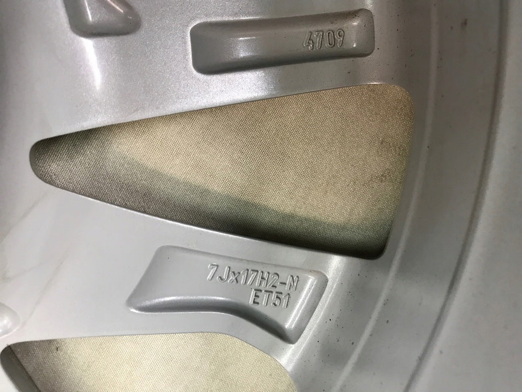 1x Alufelge 17 Zoll 7.0" 5x100 51ET Glanz Silber 6F0601025 Seat Ibiza Rim Wheel FEL5694437166sw