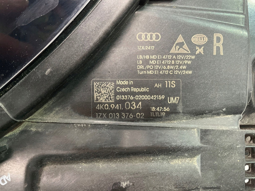 Frontscheinwerfer Audi A6 C8 4K0941034 Rechts Scheinwerfer Headlight SCH6751992588vh