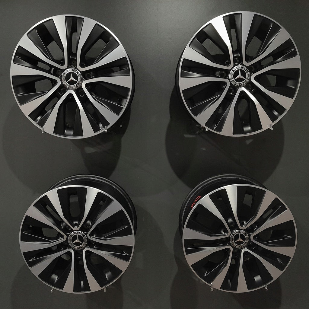 4x Alufelge 16 Zoll 6.5" 5x112 44ET Matt Schwarz A1774010000 Mercedes-Benz W177 FEL1044727940rq
