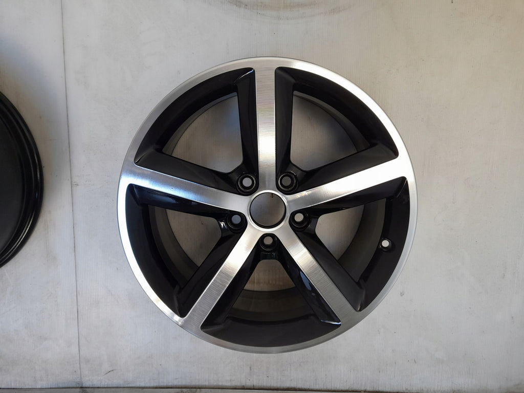 1x Alufelge 17 Zoll 7.5" 5x112 56ET Glanz Schwarz 8P0601025AL Audi Rim Wheel FEL2059787290vr