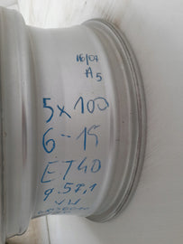 1x Alufelge 15 Zoll 6.0