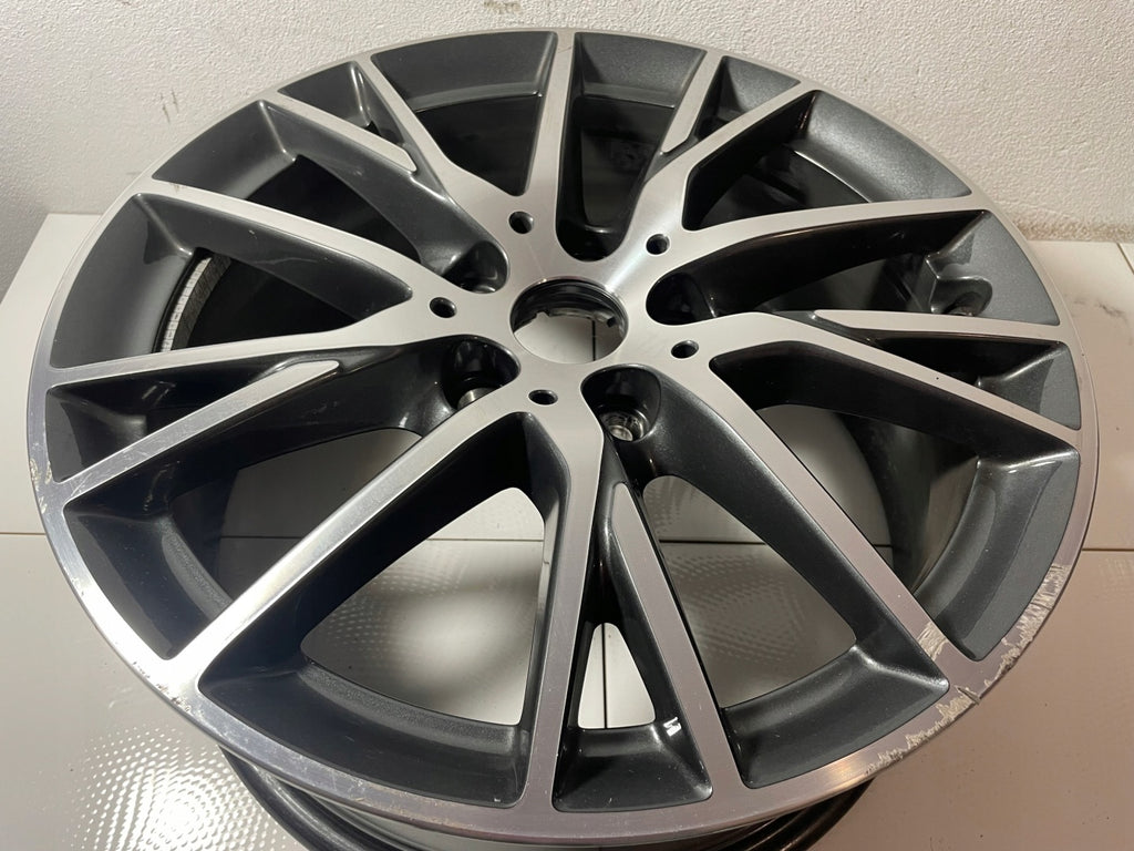 1x Alufelge 17 Zoll 7.0" 5x112 47ET Glanz Grau 7849122 BMW Mg Rim Wheel FEL8607937483sb