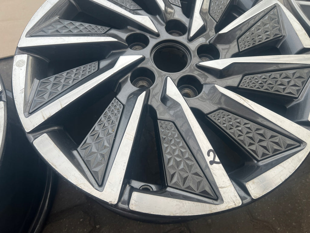 1x Alufelge 16 Zoll 6.5" 5x114.3 50ET Glanz Grau 52910-G7700 Hyundai Ioniq Mg