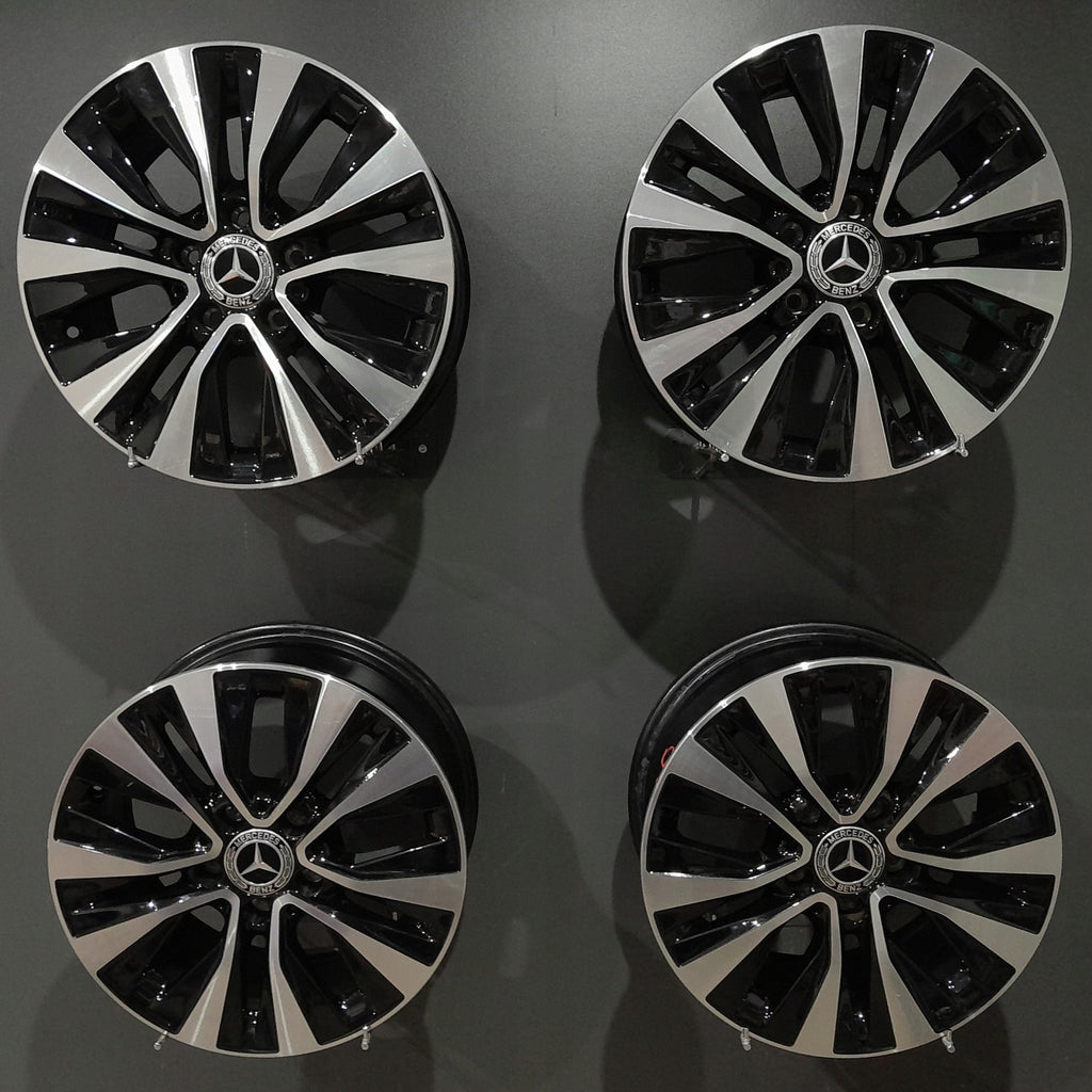 4x Alufelge 16 Zoll 6.5" 5x112 44ET Matt Schwarz A1774010000 Mercedes-Benz W177 FEL3393520158zp
