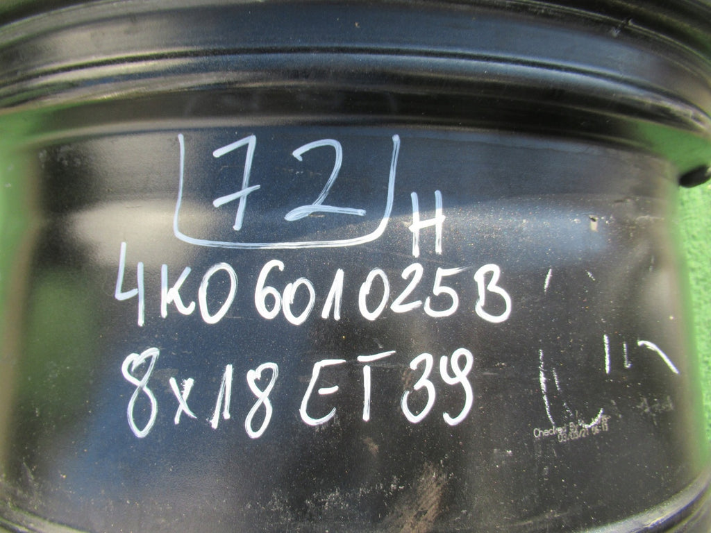 1x Alufelge 18 Zoll 8.0" 5x112 39ET Glanz Grau 4K0601025 Audi A6 B9 Mg Rim Wheel FEL4216212200dl