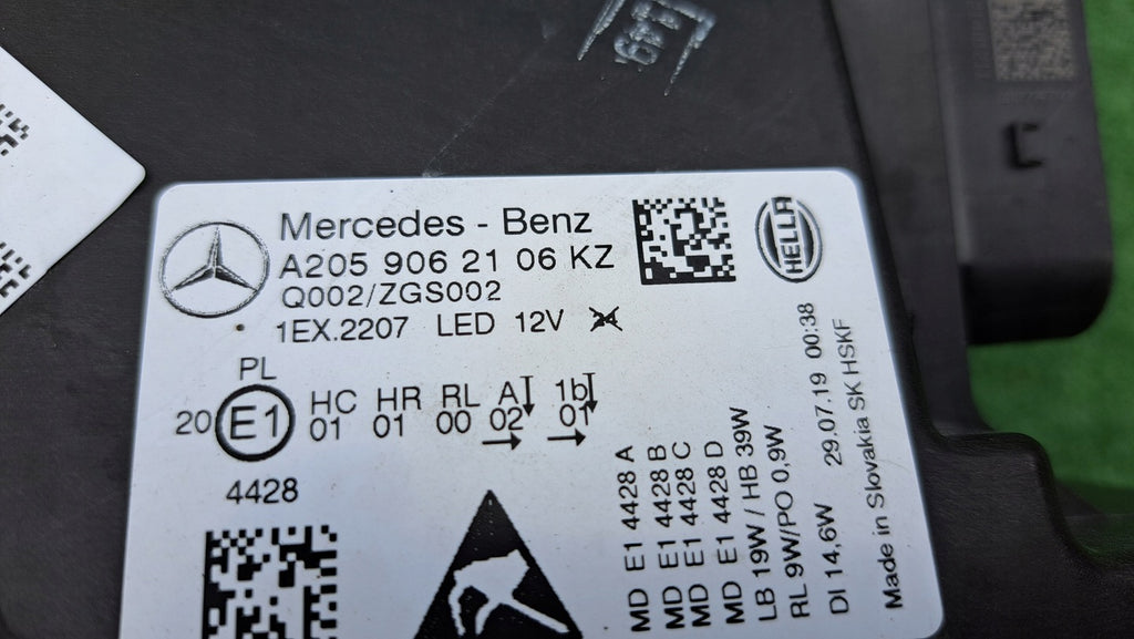 Frontscheinwerfer Mercedes-Benz W205 A2059062106 FULL LED Links Headlight