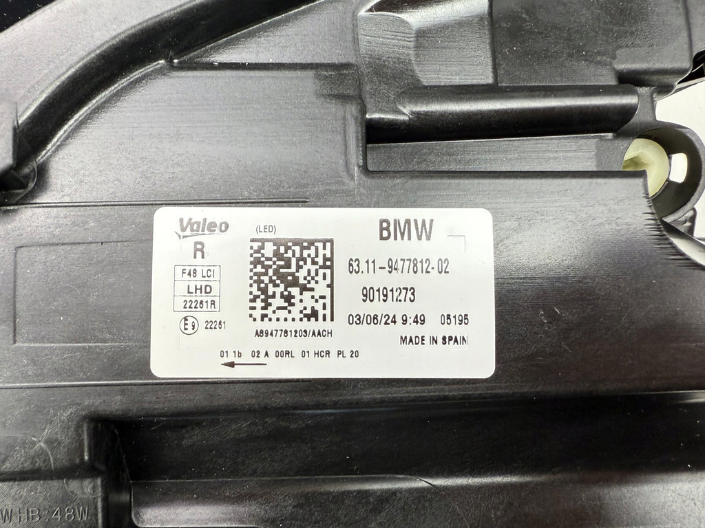 Frontscheinwerfer BMW X1 F48 DGJ1-51040 DGJ1-510030 LED Rechts Headlight SCH9416602747hh