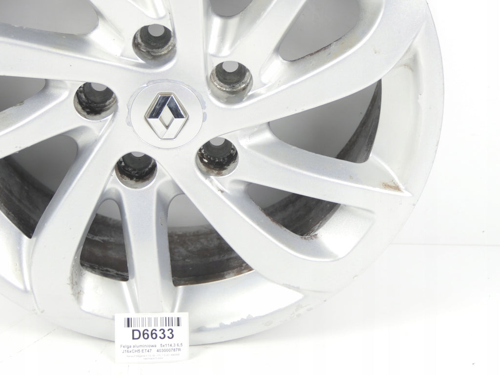 1x Alufelge 13 Zoll 6.5" 5x114.3 403000787R Renault Megane III 1 Scenic FEL8822170876as
