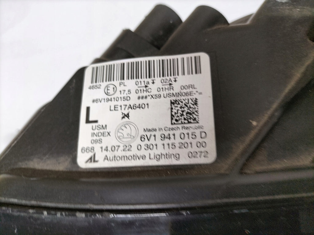 Frontscheinwerfer Skoda Fabia III 6V1941015D Links Scheinwerfer Headlight SCH6758473902ll