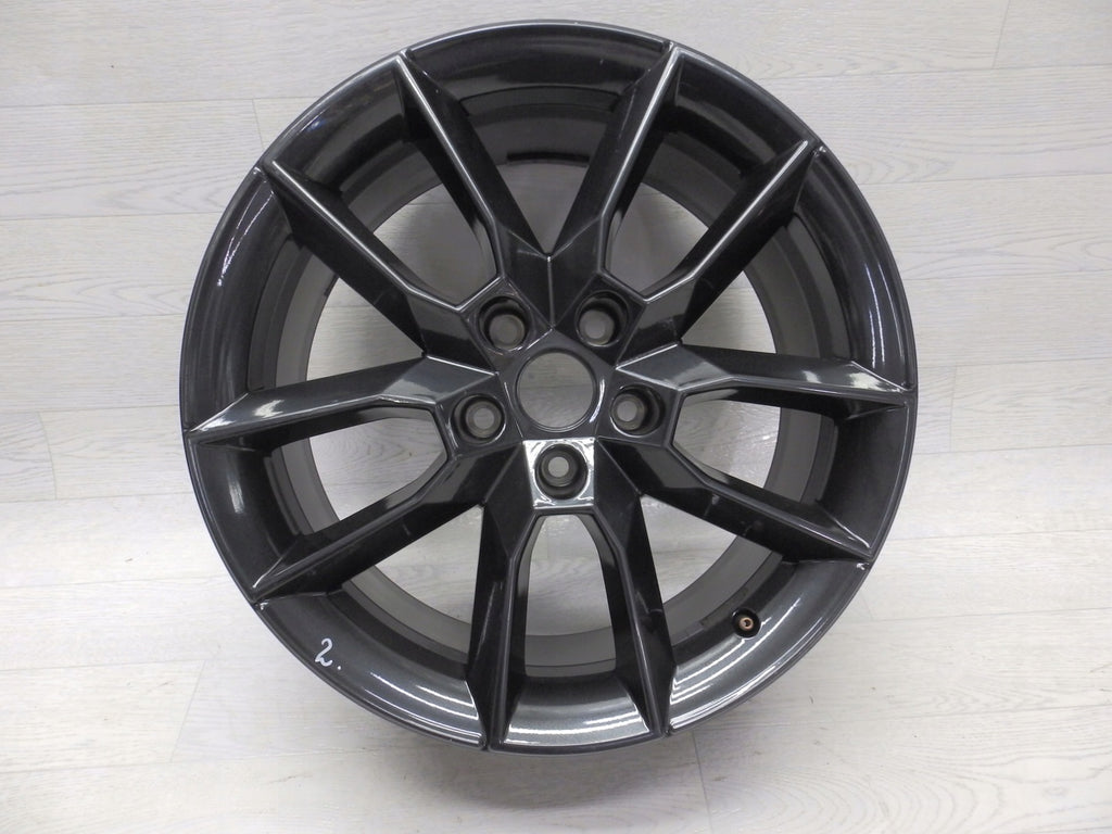 1x Alufelge 18 Zoll 7.5" 5x112 51ET Matt Grau 5E0601025 Skoda Octavia Iii