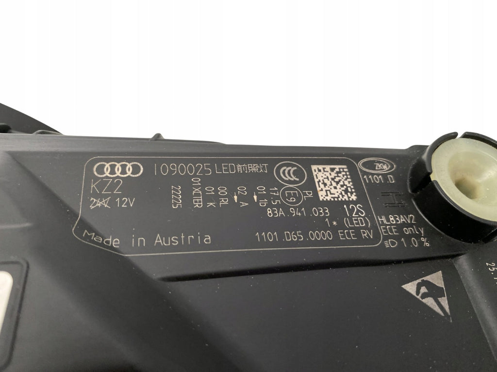 Frontscheinwerfer Audi Q3 83A941033 Full LED Links Scheinwerfer Headlight SCH7776660065lh