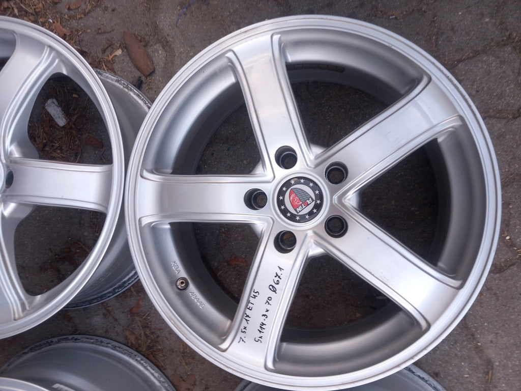 4x Alufelge 17 Zoll 7.5" 5x114.3 45ET TTH70SA45 Hyundai Ix35 Niro Asx Rim Wheel FEL2617148313bh
