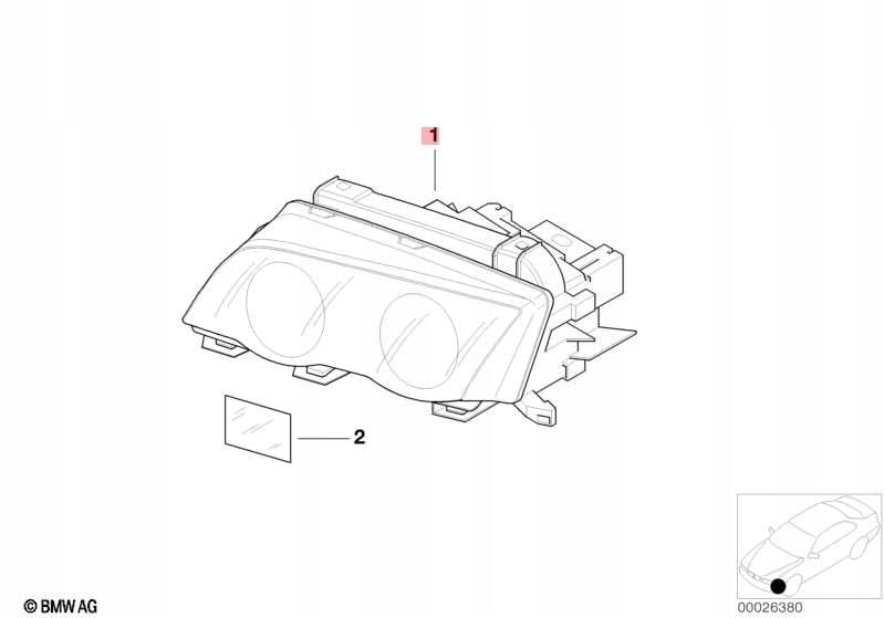 Frontscheinwerfer BMW E46 8377261 Links Scheinwerfer Headlight SCH8502992266bd