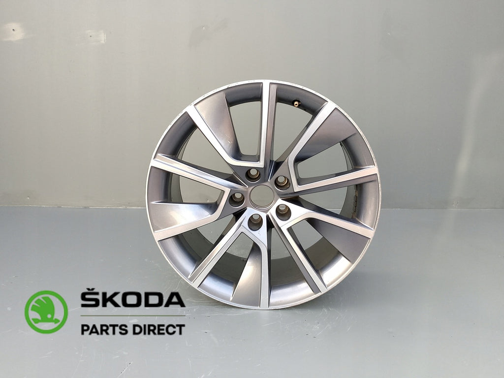 1x Alufelge 18 Zoll 8.5" 5x112 41ET 3V0601025BC Skoda Superb Iii Rim Wheel