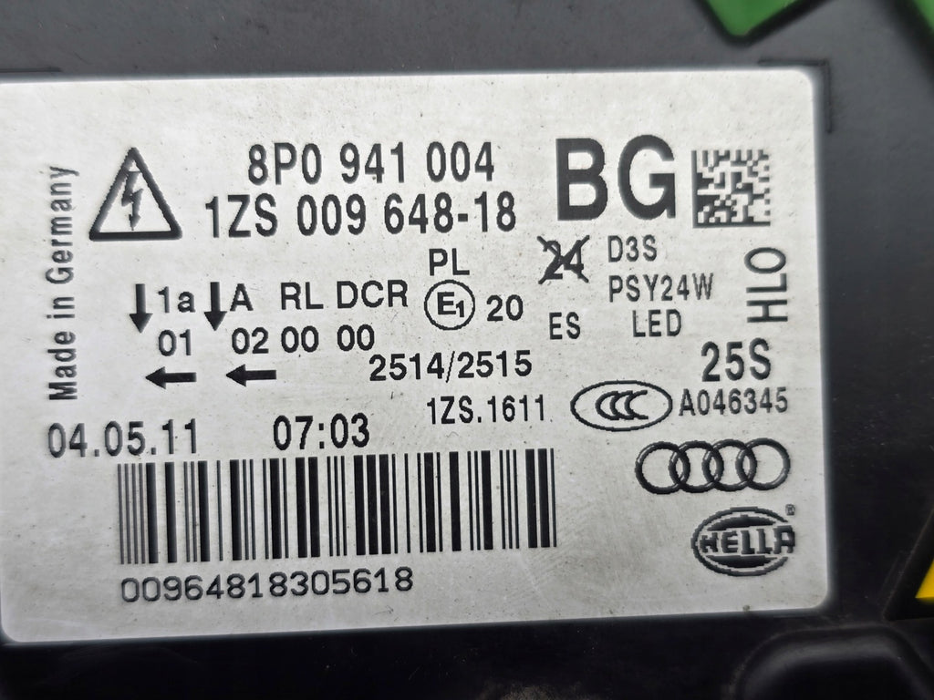 Frontscheinwerfer Audi A3 8P0941004 Bi-Xenon Rechts Scheinwerfer Headlight SCH6396901359zh