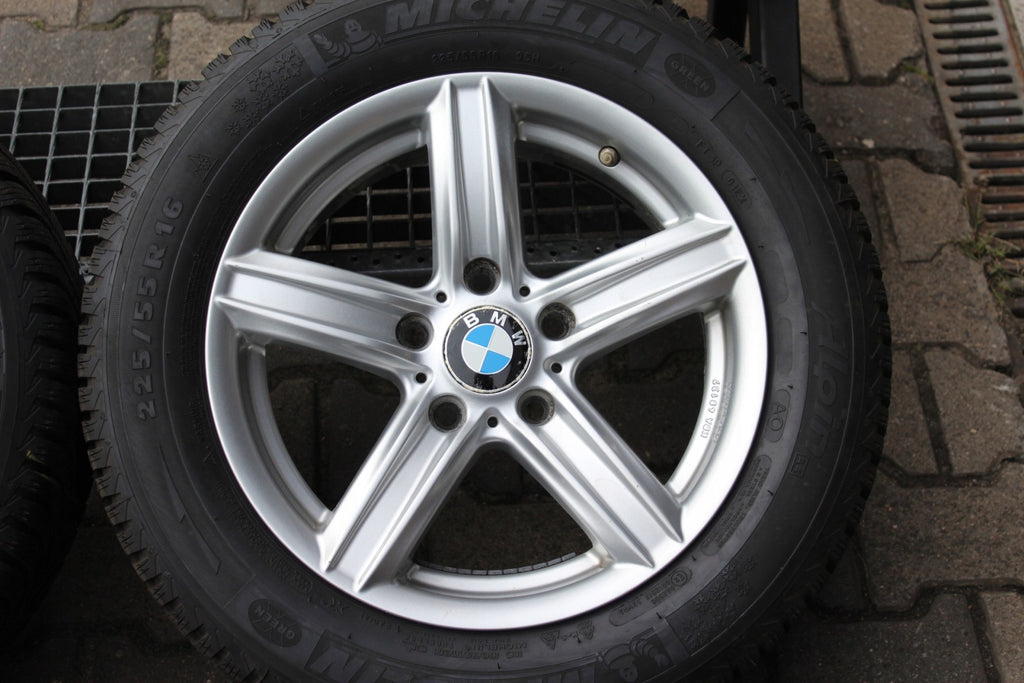 4x Alufelge 16 Zoll 7.0" 5x120 34ET Silber KBA48137 BMW 3 F30 E90 Rim Wheel FEL9822763080qk