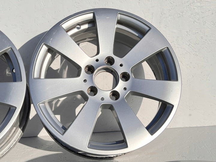 4x Alufelge 16 Zoll 7.0" 5x112 43ET Glanz Silber A2044011102 Mercedes-Benz W204 FEL8850297241hn