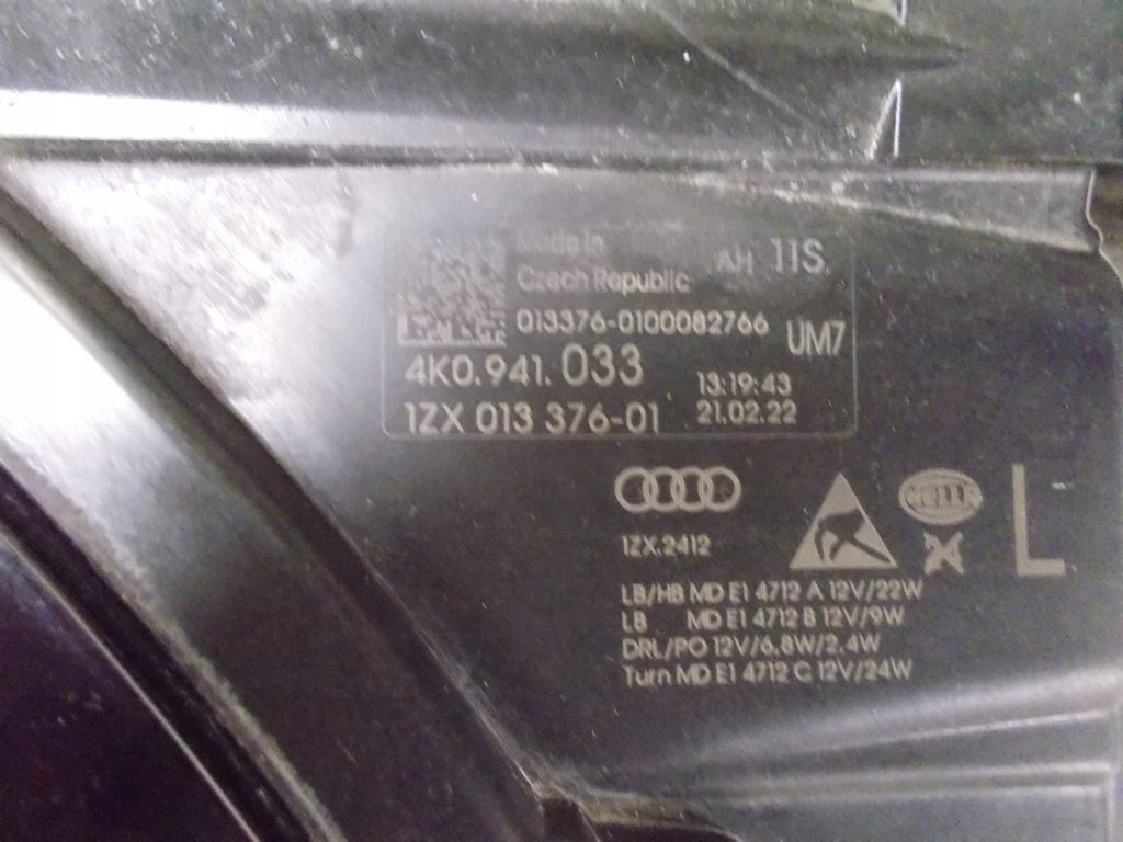 Frontscheinwerfer Audi A6 C8 4K0941033 Links Scheinwerfer Headlight SCH7390962478cc