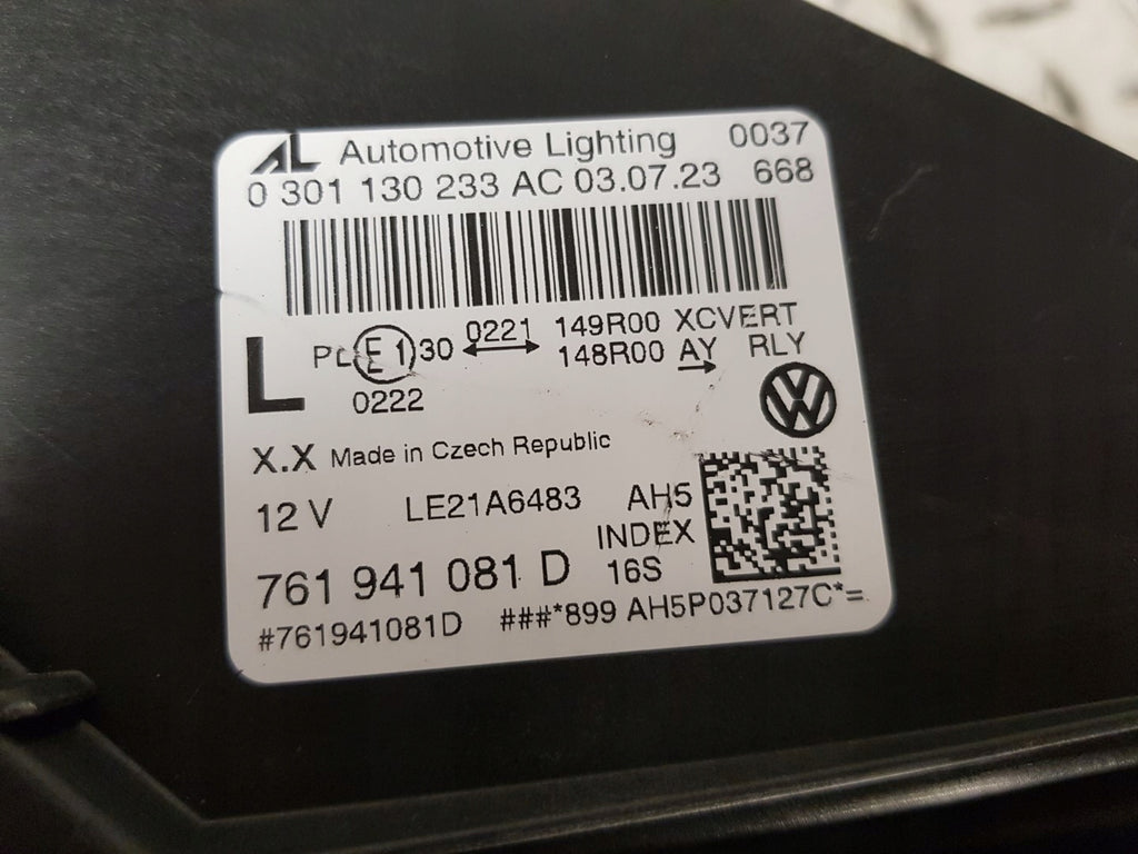 Frontscheinwerfer VW Touareg 761941081D Full LED Links Scheinwerfer Headlight SCH4311237376vt