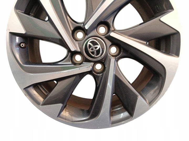 1x Alufelge 17 Zoll 7.0" 5x114.3 50ET Glanz Schwarz 4261102L90 Toyota Corolla FEL3994343800qe