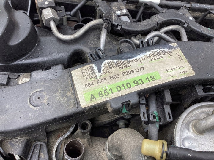 Motor Mercedes-Benz W205 2.2 CDI 170PS 125kW Diesel Engine Komplett MOT5481256179qe
