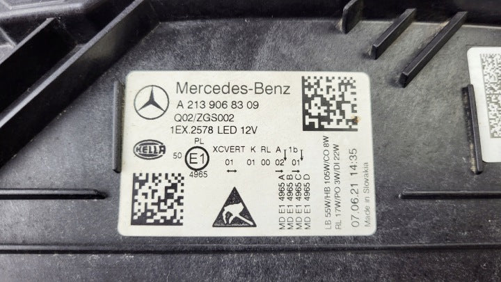 Frontscheinwerfer Mercedes-Benz W213 A2139068309 LED Links Headlight SCH4397140986hv