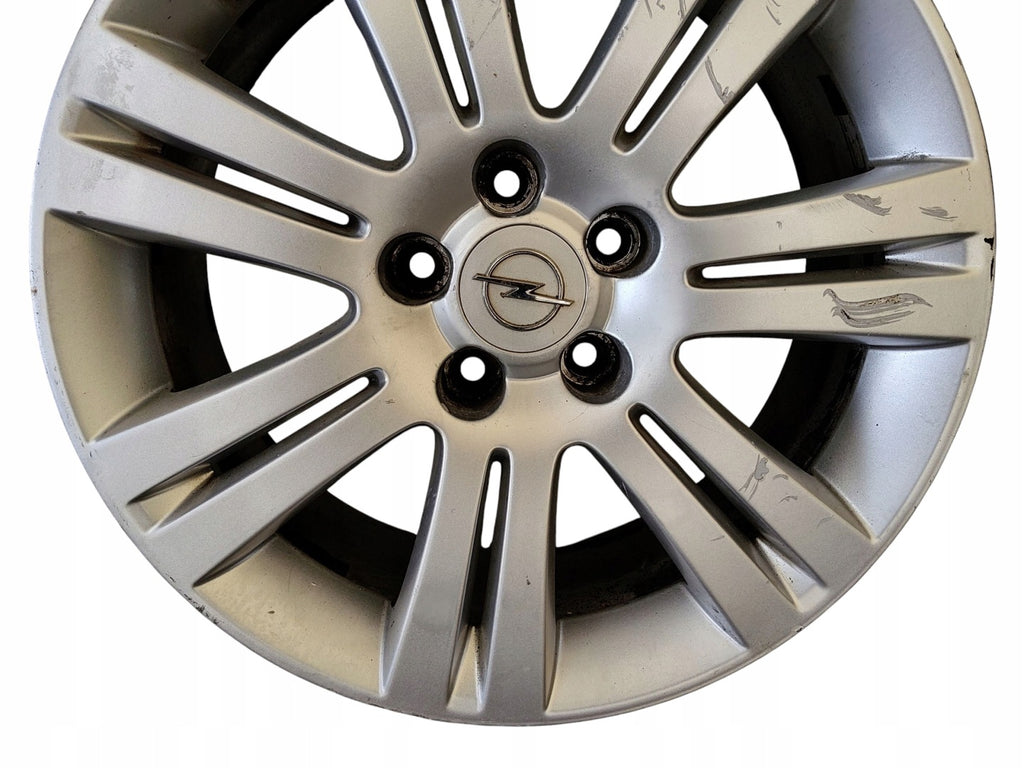 1x Alufelge 17 Zoll 7.0" 5x110 Glanz Silber Opel Astra H Zafira B Vectra C FEL9306318005al