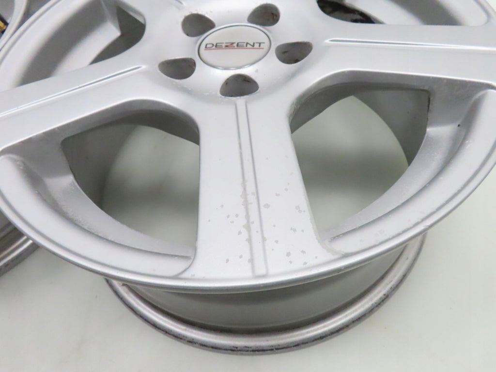 4x Alufelge 15 Zoll 6.5" 5x100 40ET Silber KBA45418 Seat Leon Golf IV Polo FEL9321970990yy