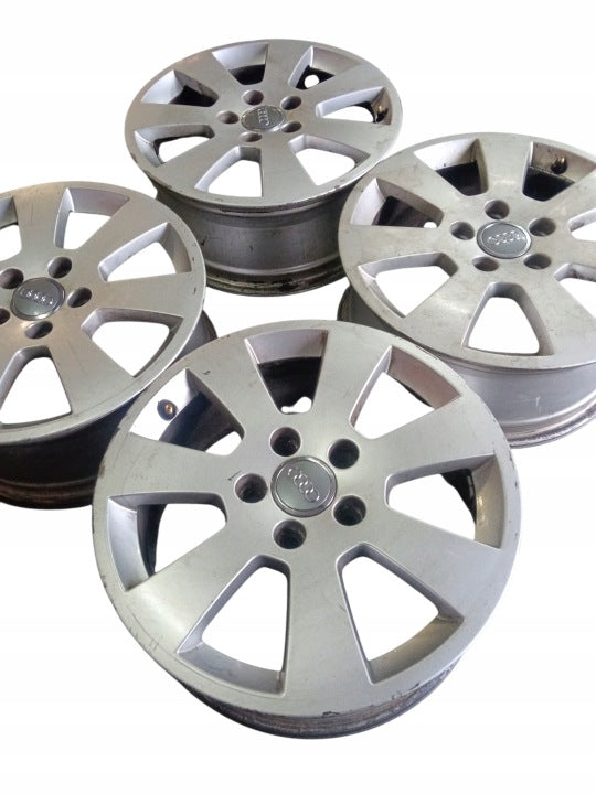 4x Alufelge 16 Zoll 6.5" 5x112 50ET Matt Grau Audi A4 B6 Rim Wheel FEL6094230297fh