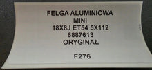 Load image into Gallery viewer, 1x Alufelge 18 Zoll 8.0" 5x112 54ET Glanz 6887613 Mini Rim Wheel FEL5553405937de