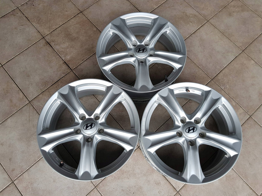 1x Alufelge 17 Zoll 7.0" 5x114.3 45ET Silber KH04-7017 Hyundai Tucson Rim Wheel