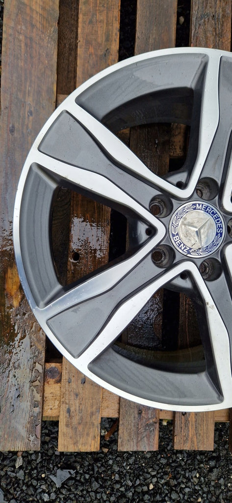 1x Alufelge 17 Zoll 7.0" 5x112 48 5ET A2054012400 Mercedes-Benz W205 Rim Wheel