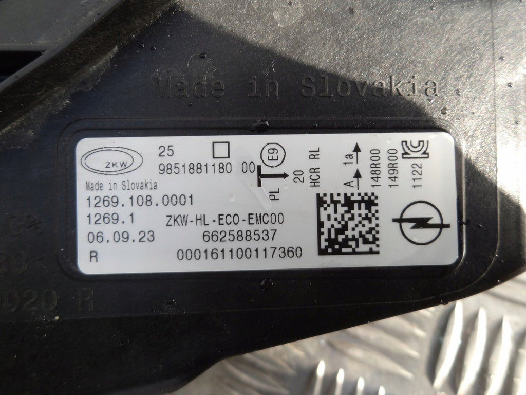 Frontscheinwerfer Opel Astra L 9851881180 LED Rechts Scheinwerfer Headlight SCH5895178638bm
