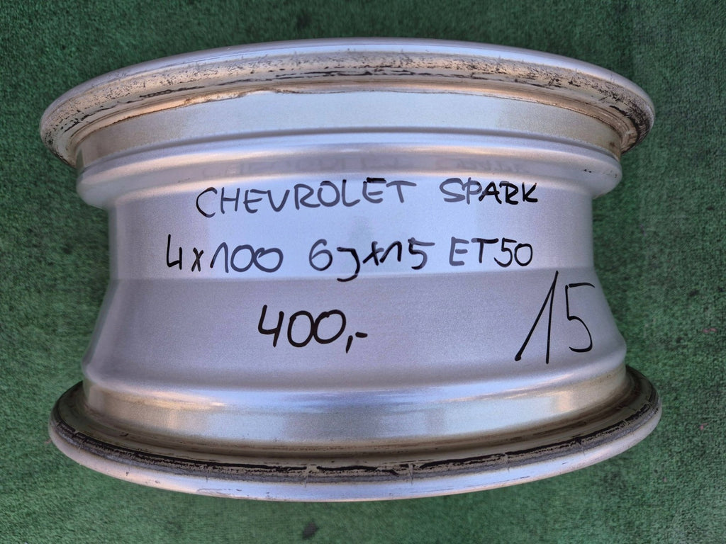 1x Alufelge 15 Zoll 4x100 42496076 Chevrolet Spark Rim Wheel FEL9040729312gv