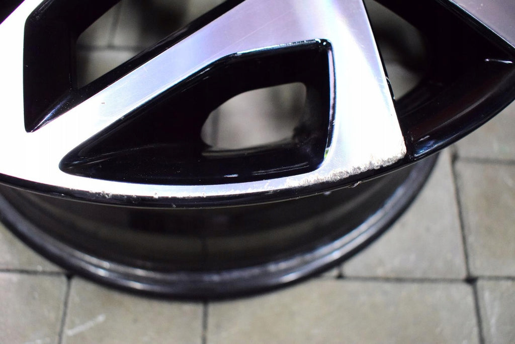 1x Alufelge 16 Zoll 6.5" 4x100 48ET Glanz Schwarz 52910-K7300 Hyundai I10