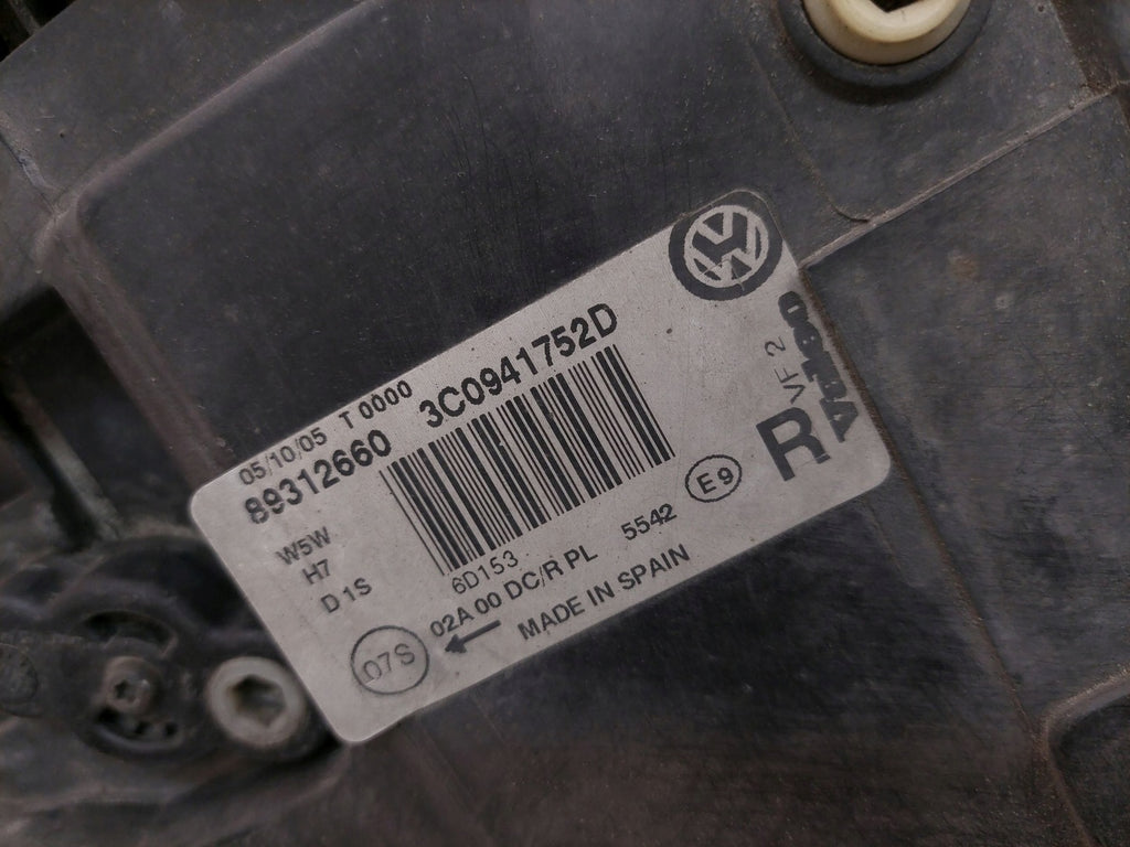 Frontscheinwerfer VW Passat 3C0941752D Xenon Rechts Scheinwerfer Headlight SCH7346465927so