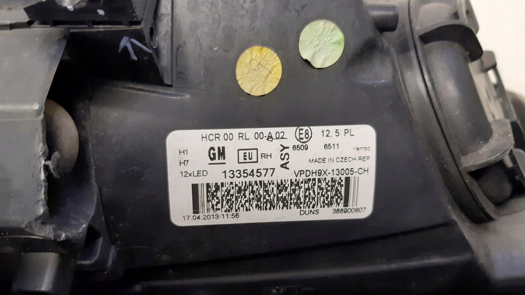 Frontscheinwerfer Opel Adam 13354577 Rechts Scheinwerfer Headlight