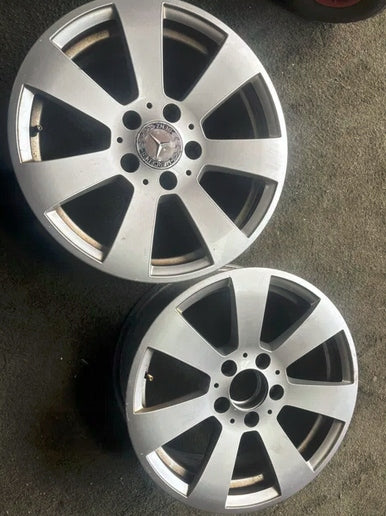1x Alufelge 16 Zoll 7.0" 5x112 43ET Silber Mercedes-Benz W204 Rim Wheel FEL3773056962fj